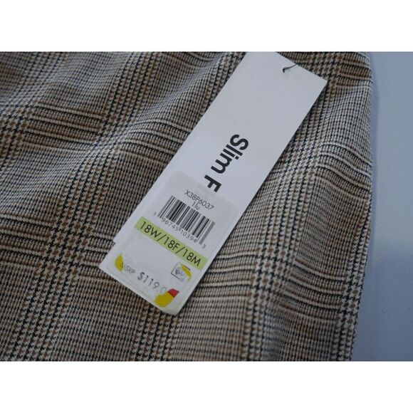 Calvin Klein Women's Mid Rise Slim Fit Ankle Pants 18W - Picture 6 of 7